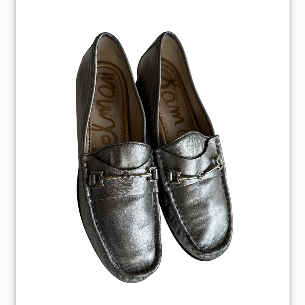 Sam Edelman Talia Leather Silver Metallic
Loafer size 6